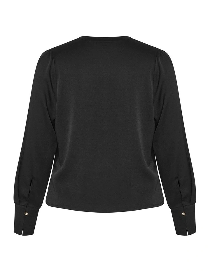 Plus Size Alena Shirt in Black image 4