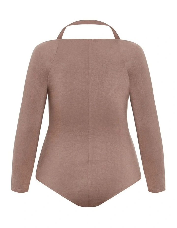 Plus Size Keyla Bodysuit in Fawn image 4