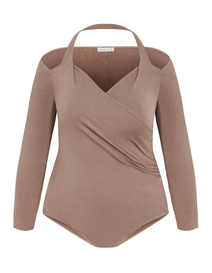 Plus Size Keyla Bodysuit in Fawn image 5