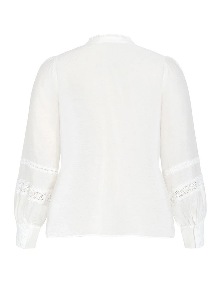 Plus Size Whimsical Shirt in White image 4