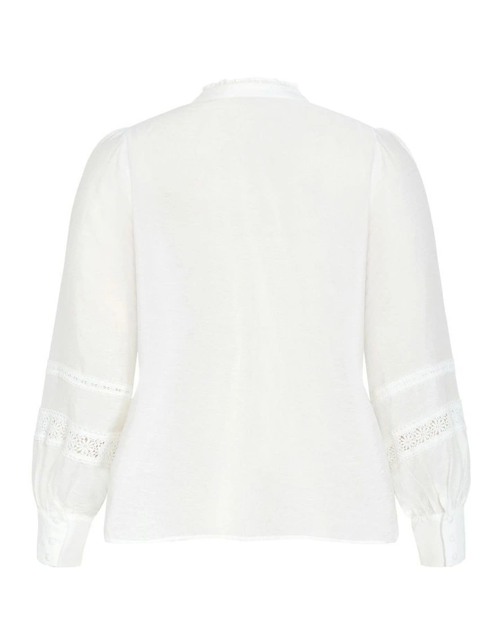 Plus Size Whimsical Shirt in White image 6