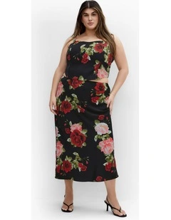 Plus Size Cherie Print Top in Black