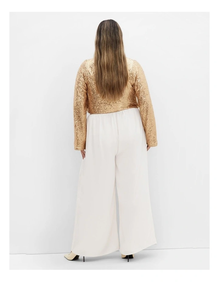 Plus Size Saturn Top in Gold image 2