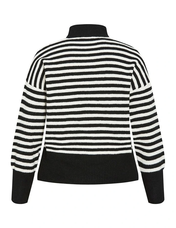 Plus Size Hampstead Jumper in Narrow Stripe image 4