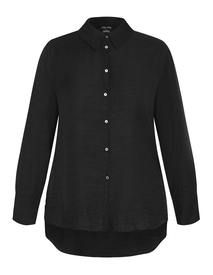 Plus Size Bella Shirt in Black image 3
