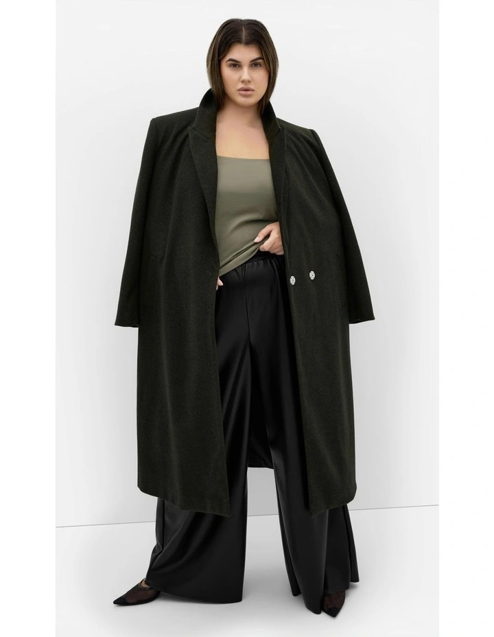 Plus Size Anny Square Neck Top in Khaki image 5