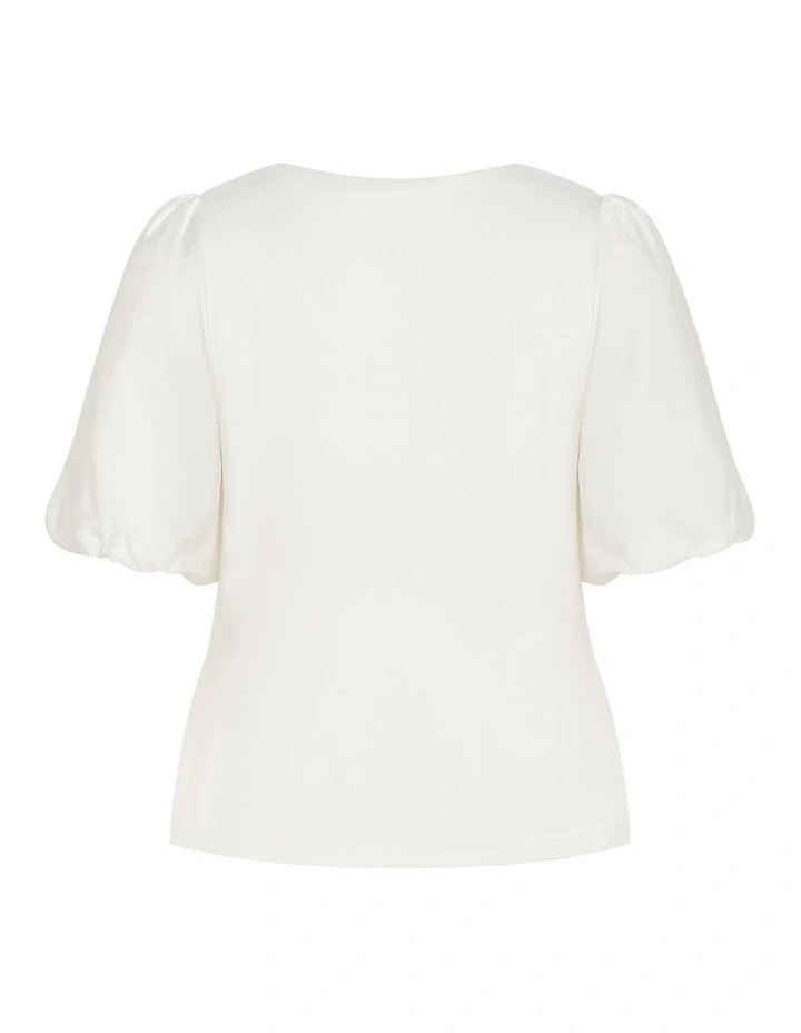 Plus Size Tani Top in White image 4