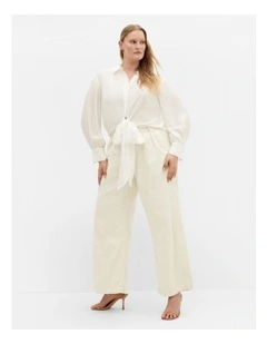 Plus Size Rosabella Shirt in Ivory