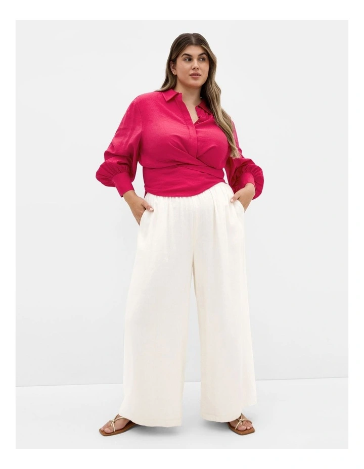 Plus Size Rosabella Shirt in Raspberry image 1