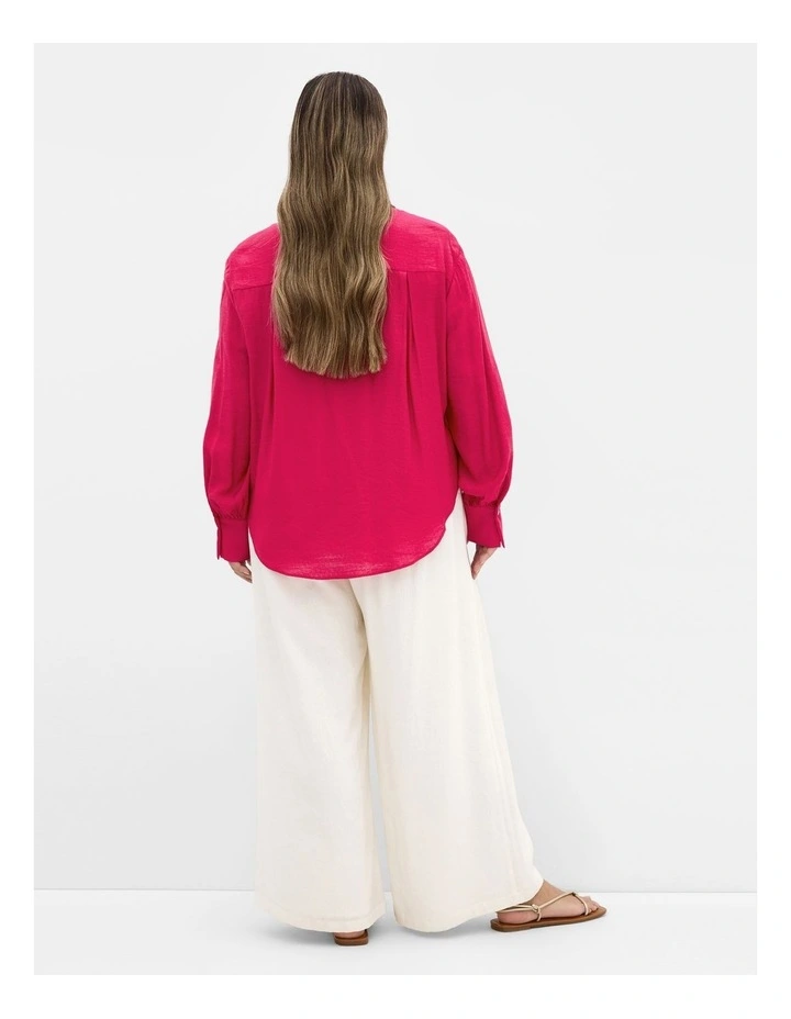 Plus Size Rosabella Shirt in Raspberry image 2