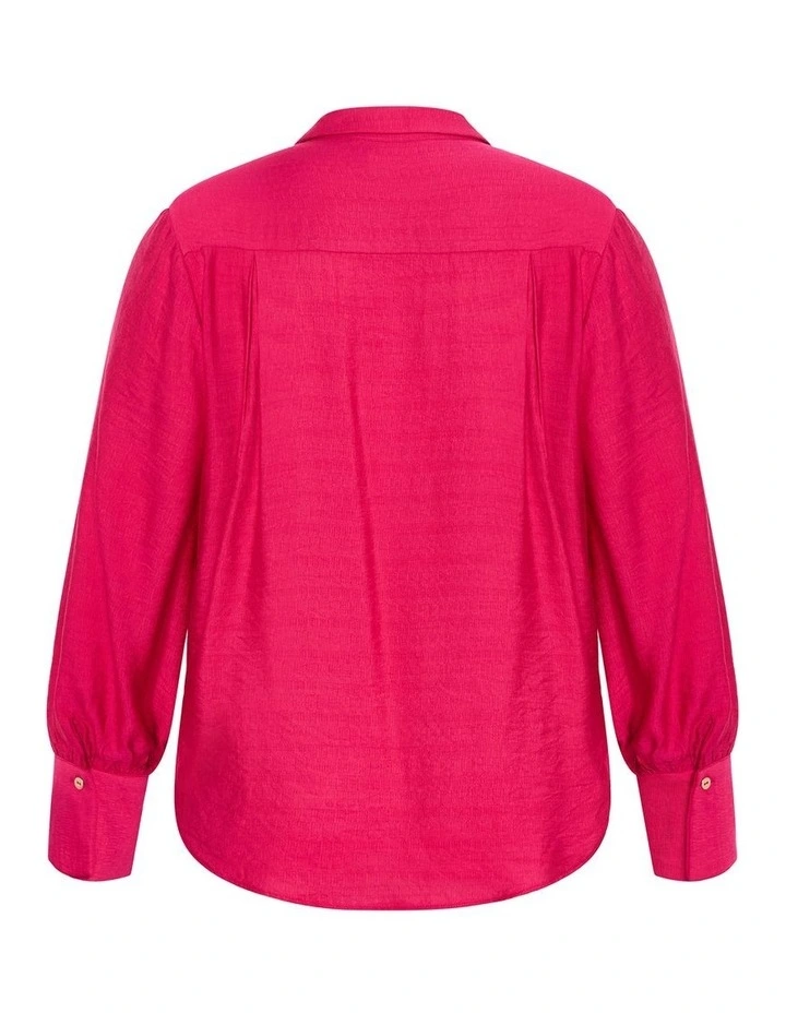 Plus Size Rosabella Shirt in Raspberry image 4