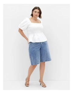 Plus Size Blaire Top in Ivory