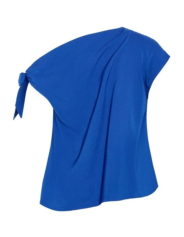 Plus Size Elisa Off Shoulder Top in Cerulean image 4