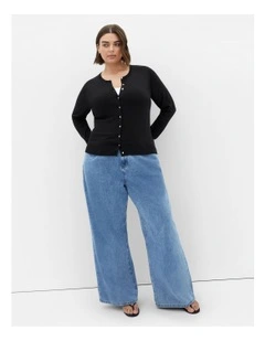 Plus Size Ellie Cardigan in Black