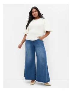 Plus Size Chrissie Top in Ivory