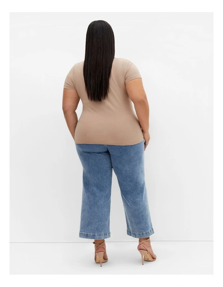 Plus Size Bronte Top in Stone image 2