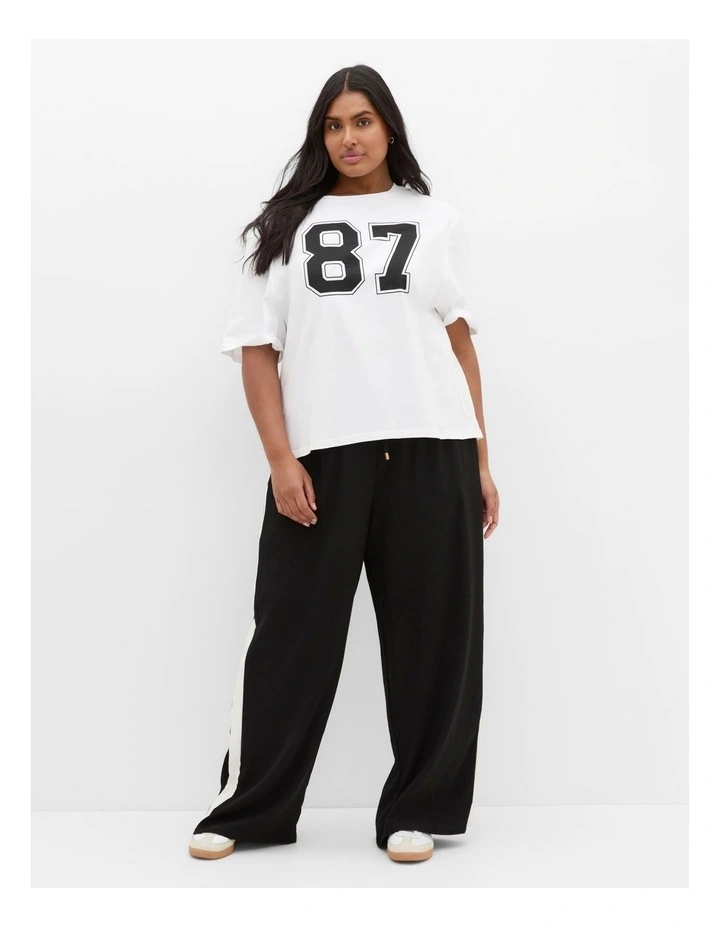 Plus Size Joss Tee in white image 1