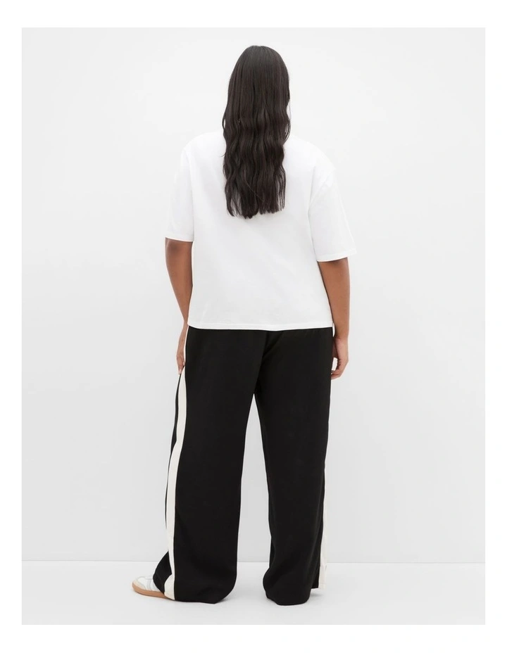 Plus Size Joss Tee in white image 2