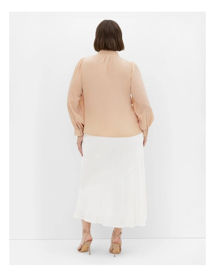 Plus Size Florence Shirt in Peach image 2