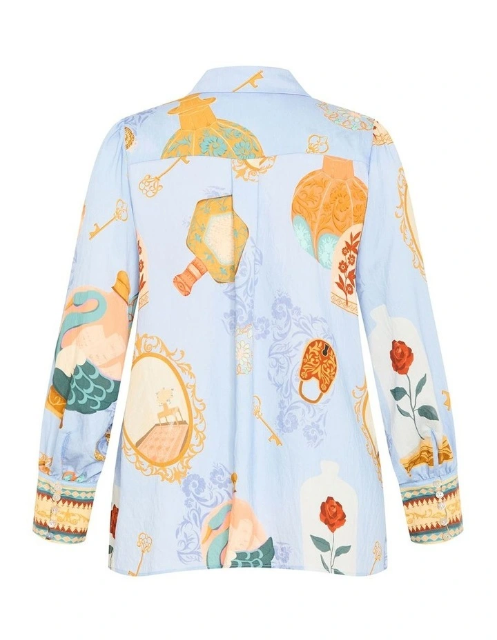 Plus Size Refined Beauty Shirt in Baby Blue image 4