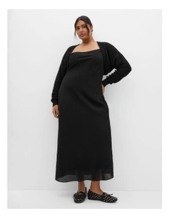 Plus Size Lulu Knit Shrug in Black