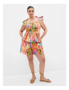 Plus Size Isabel Print Top in Pink