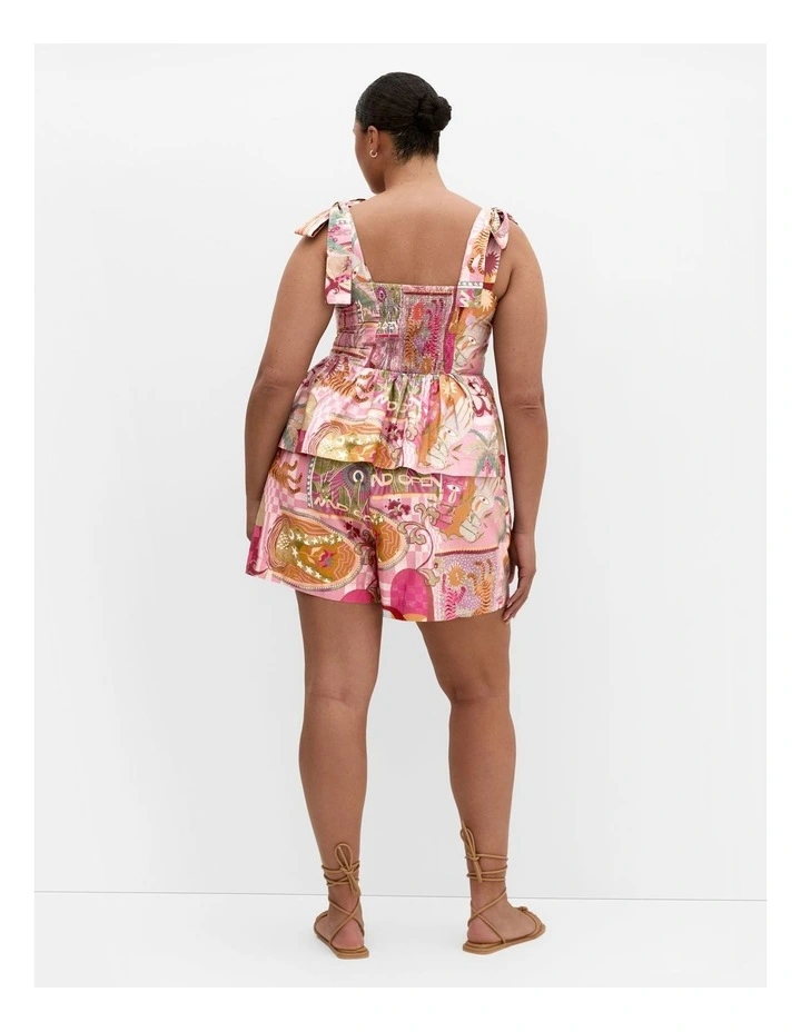 Plus Size Isabel Print Top in Dusty Pink image 2