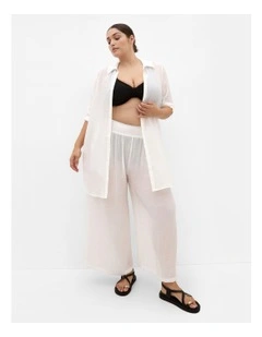 Plus Size Maci Tunic Shirt in Ivory