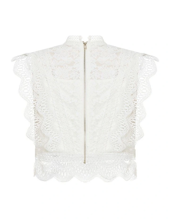 Plus Size Lucielle Sleeveless Top in Creme image 4