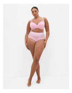 Plus Size Signature Hi Brief in Cherry Blossom