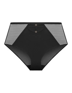 Plus Size Onyx Hi Brief in Black