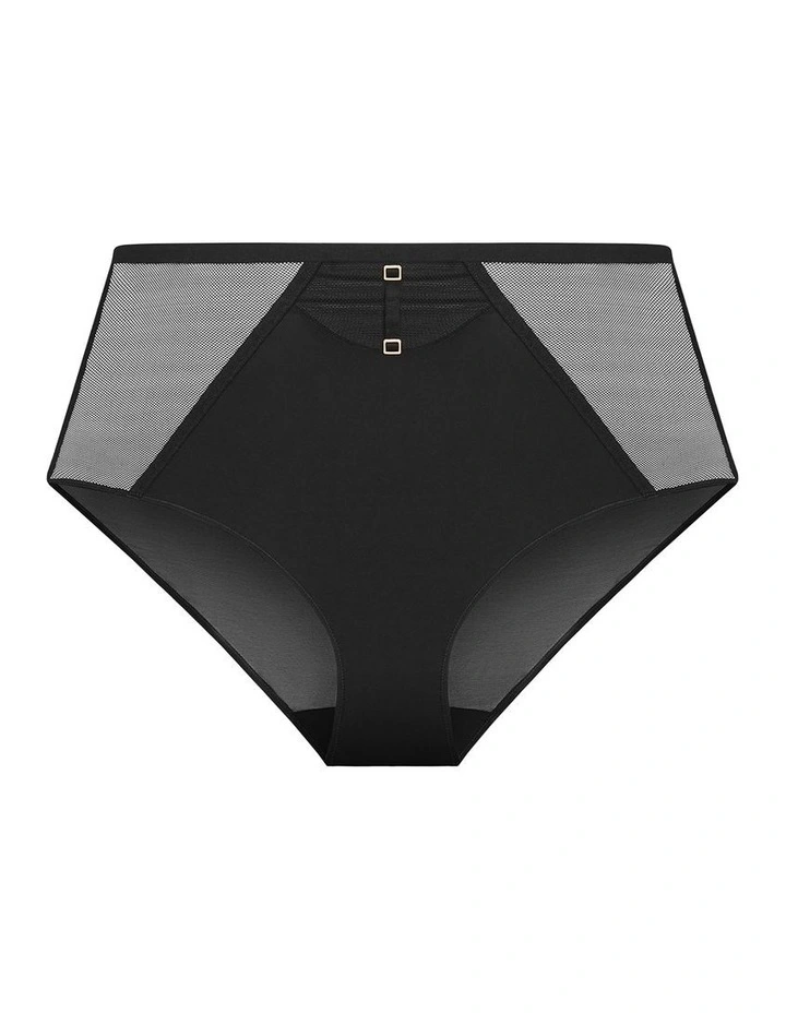 Plus Size Onyx Hi Brief in Black image 1