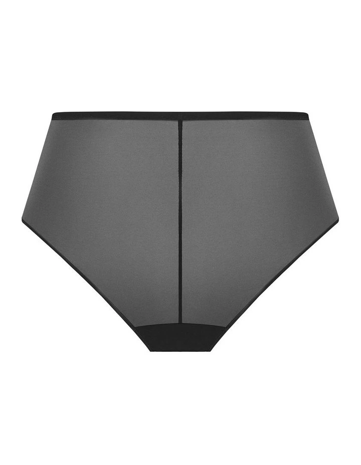 Plus Size Onyx Hi Brief in Black image 2