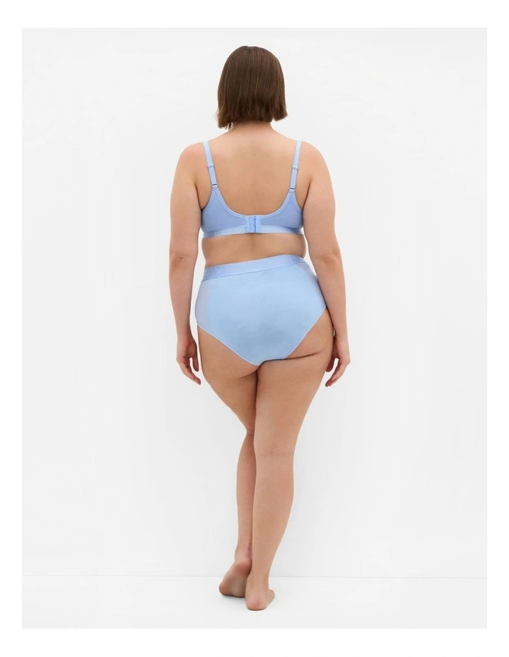 Plus Size Signature Hi Brief in Angel Blue image 2
