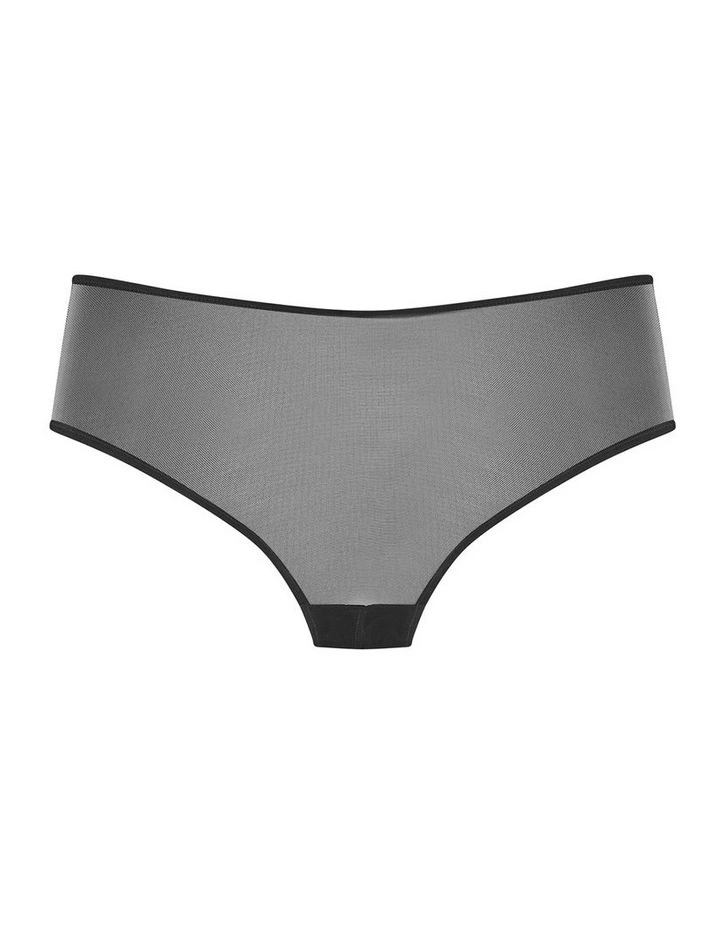 Plus Size Kimora Ouvert Cheeky Brief in Black image 4