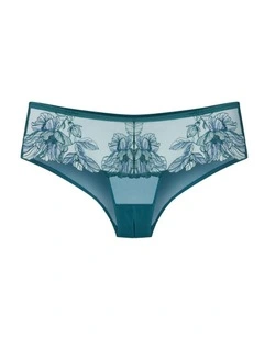 Plus Size Kimora Ouvert Cheeky Brief in Deep Teal