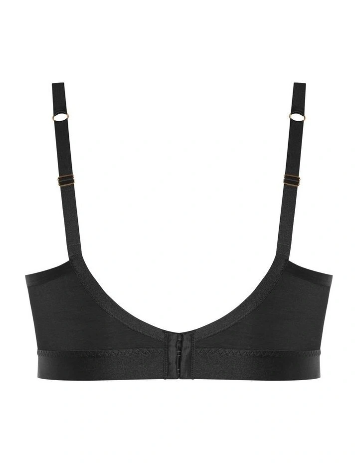 Onyx Longline Contour Bra in Black image 5