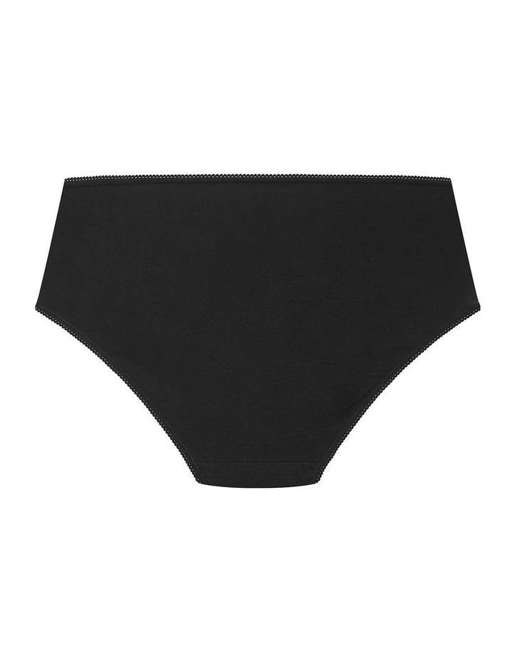 Luxe Cotton 3 Pack Full Brief in Black image 4