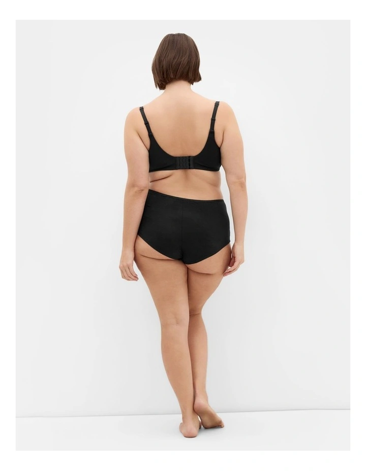 Luxe Cotton Boyleg Briefs 3 Pack in Black image 2