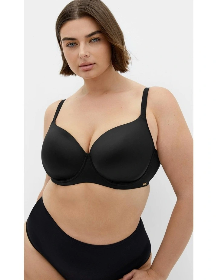 Smooth & Chic T-shirt Bra in Black image 2