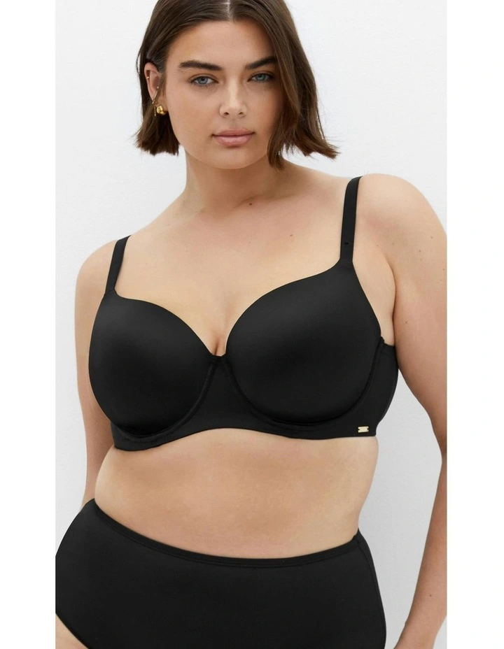 Smooth & Chic T-shirt Bra in Black image 4
