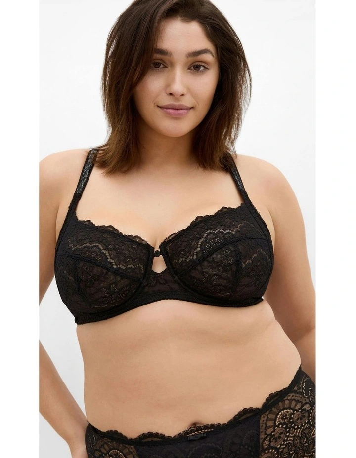 Demi Underwire Bra in Black image 1