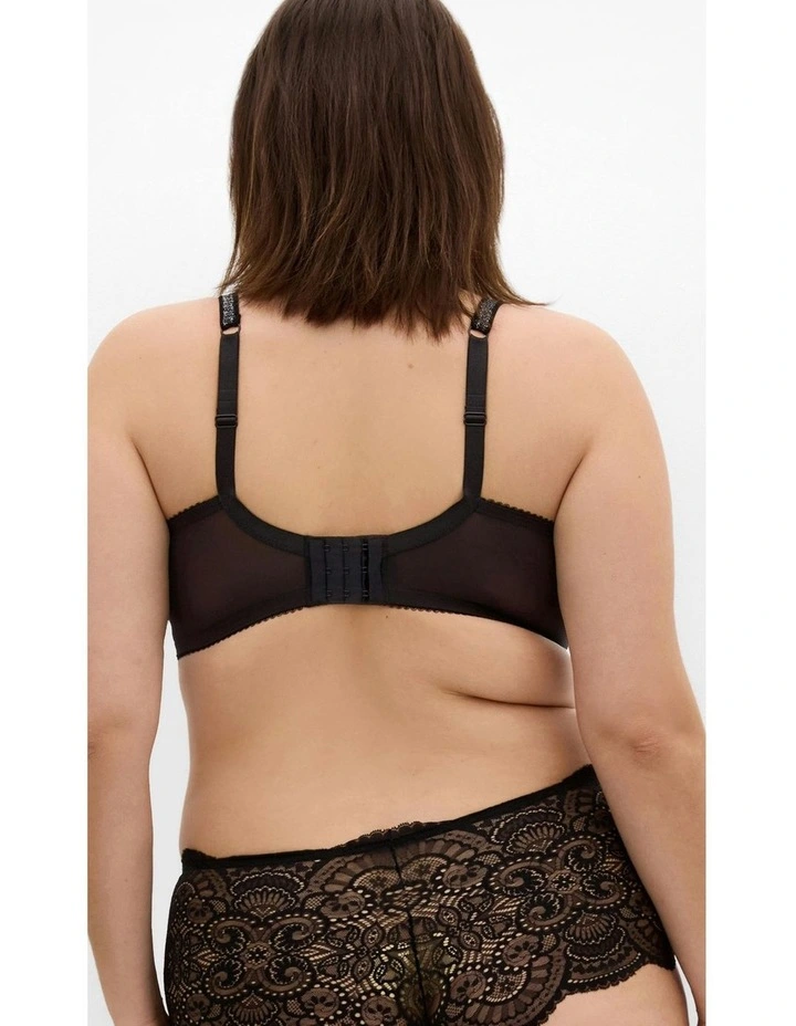 Demi Underwire Bra in Black image 2