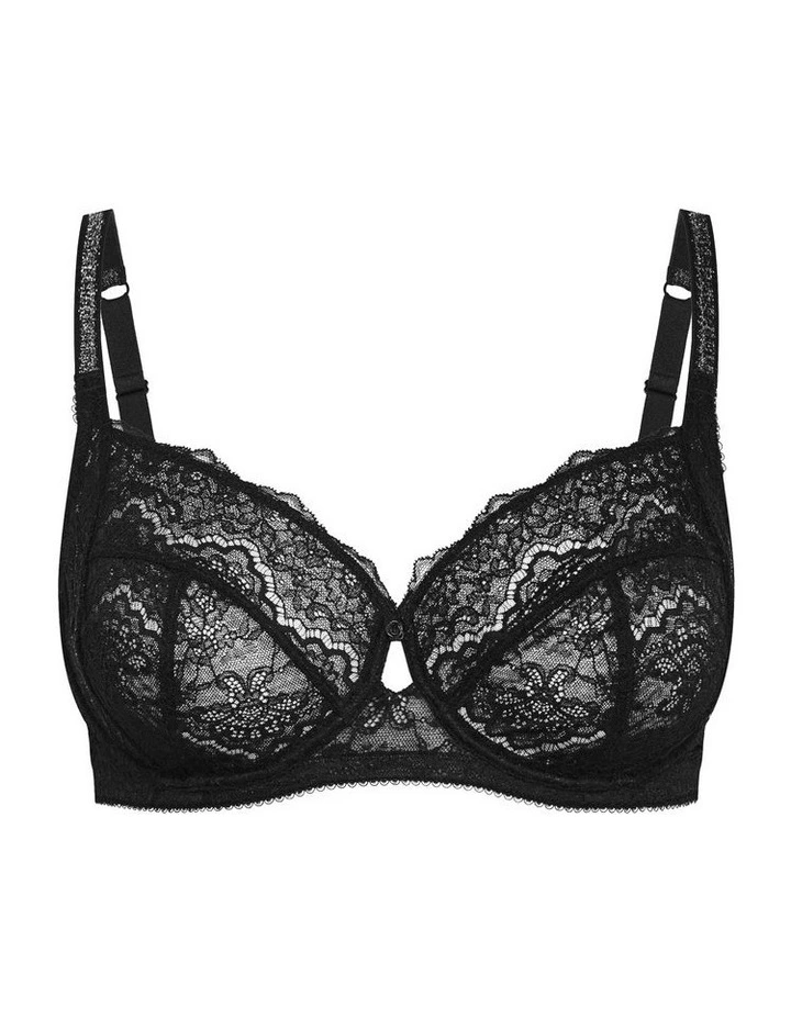 Demi Underwire Bra in Black image 3