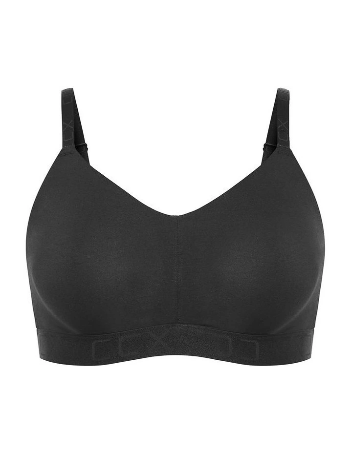 Signature Wireless Bra in Black image 1