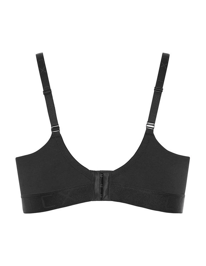 Signature Wireless Bra in Black image 2