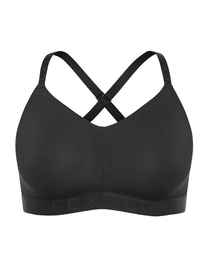 Signature Wireless Bra in Black image 3