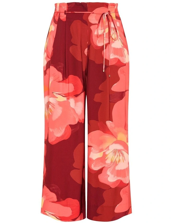 Shania Lily Print Wide Leg Pant in Tigerlily image 3