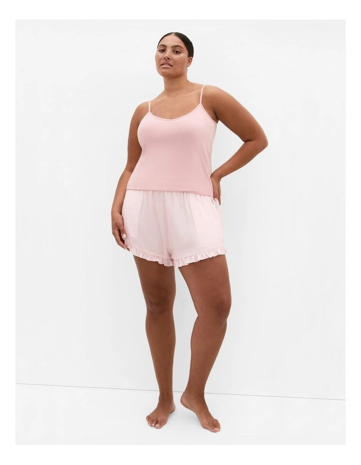 Gigi Gingham Pyjama Shorts in Pink image 1