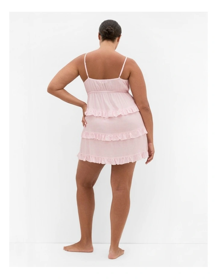 Gigi Gingham Sleepwear Chemise in Pink image 2